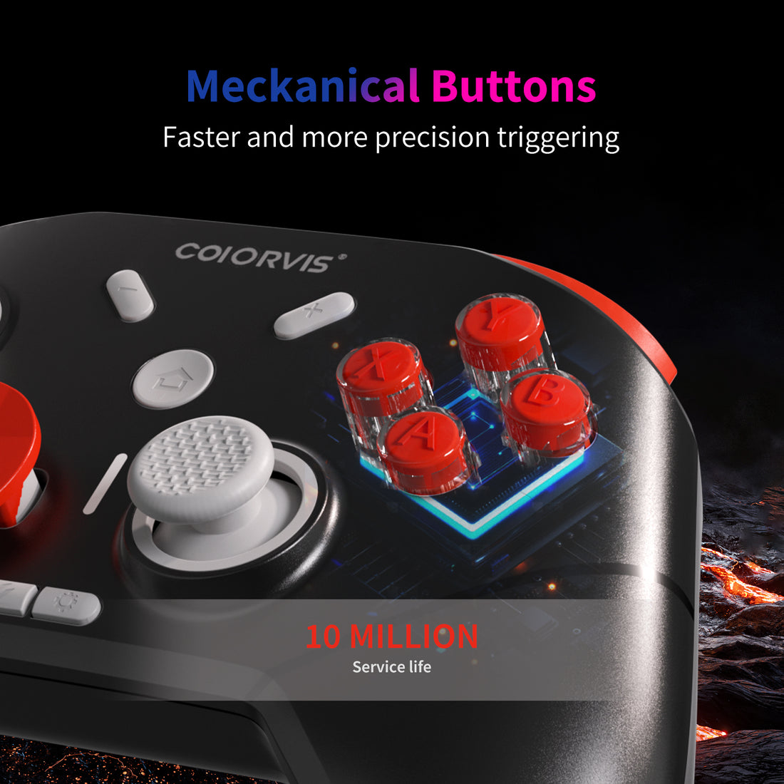 COIORVIS ShadowRunner Nintendo Switch Controller HD Vibration